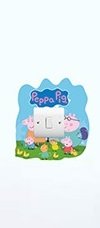 Pegatinas de pared de Peppa Pig para salas de juegos niños y niñas Pegatinas 70cm x 35cm x 2 hojas