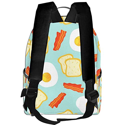 PEIGJH Mochilas Escolares Bolsa Daypack Mochila Tipo Casual para Niños Niñas para Portátiles Netbooks Ingrediente Desayuno de la mañana