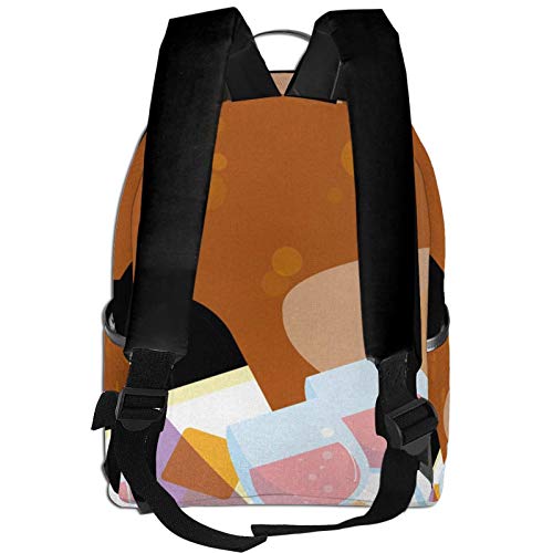 PEIGJH Mochilas Escolares Bolsa Daypack Mochila Tipo Casual para Niños Niñas para Portátiles Netbooks Licor