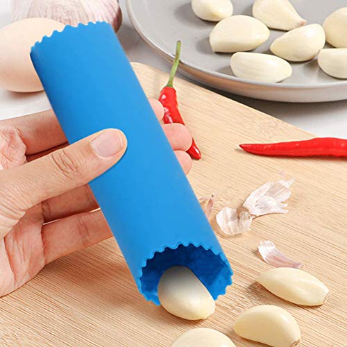 Pelador de Ajos,2 Piezas Manual Pelador de Silicona Fácil Utiles de Cocina Útil Utensilios Accesorios Fácil de Pelar Ajo Gadgets de Cocina Mantenga Sus Manos Libres de Olores Negro