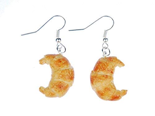 pendientes croissant Miniblings suspensión panaderos productos de panadería para hornear panes de desayuno