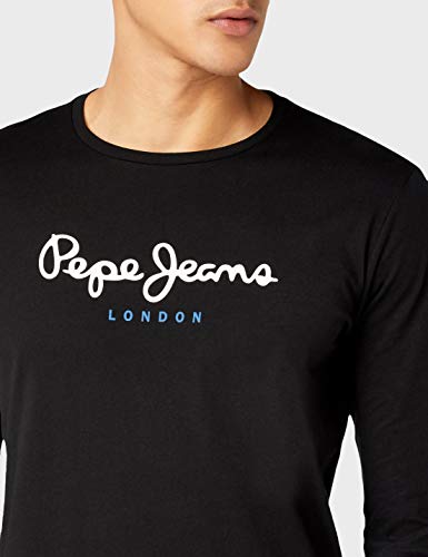 Pepe Jeans Eggo Long, Top de Manga Larga Para Hombre, Negro (Black 999), X-Large