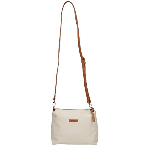 Pepe Jeans Iana Handbag Mujer Bolso Bandolera Blanco (Mousse) 1x1x1 Centímetros (W x H x L)