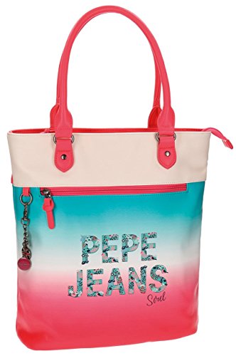 Pepe Jeans Nicole Bolso Bandolera, 37 cm, 14.67 litros, Multicolor