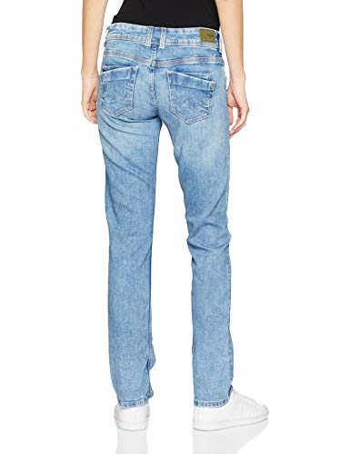 Pepe Jeans Saturn Vaqueros, Azul (Medium Used Wiser Wash Denim Wz3), 31W / 32L para Mujer