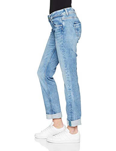 Pepe Jeans Saturn Vaqueros, Azul (Medium Used Wiser Wash Denim Wz3), 31W / 32L para Mujer