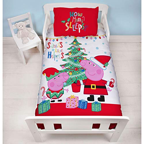 Peppa Pig, Navidad Ropa de cama individual - Noel