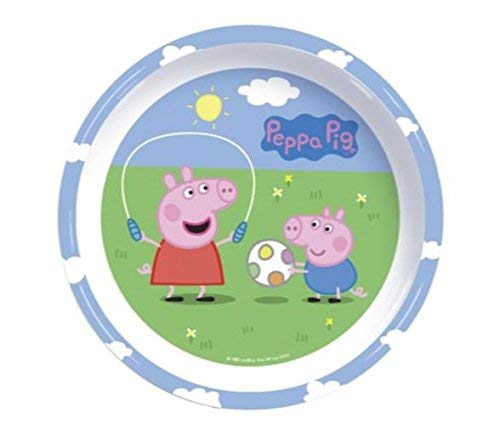 Peppa Pig Peppa Pig & George - Juego de vasos, platos y tazones (8,5 x 23,5 x 23 cm)