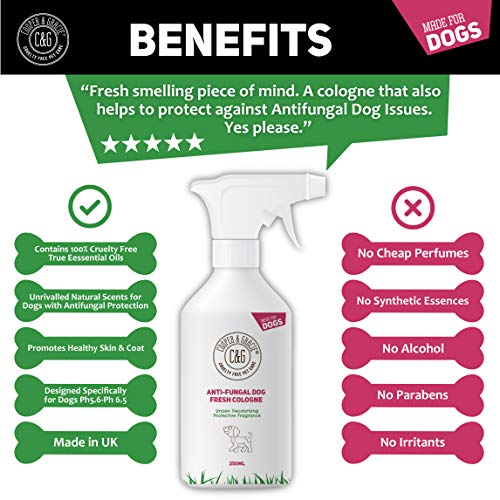 Perfume Pupreme Shine para perros, 250 ml hojas de pelo de cachorro, súper brillante, una gran colonia hipoalergénica para perros de larga duración aceites esenciales con cítricos eucalipto limoncillo