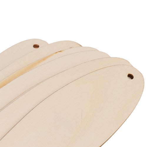 PETSOLA 8 Piezas De Madera Sin Terminar con Forma De Tabla De Surf, Manualidades, Recortes, álbum De Recortes, Accesorio