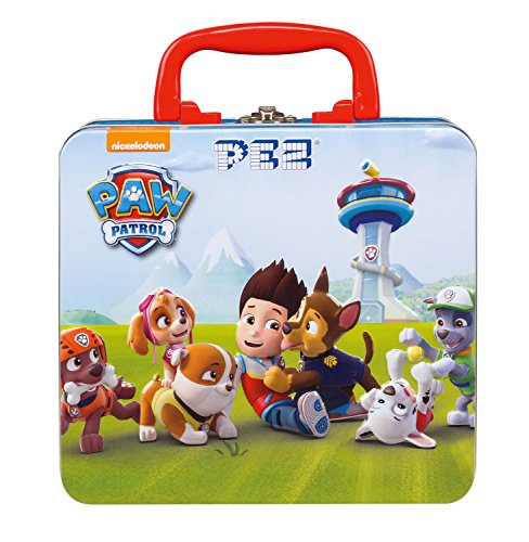 PEZ Maletitas de metal Paw Patrol(3 PEZ dispensadors + 6 PEZ caramelos)