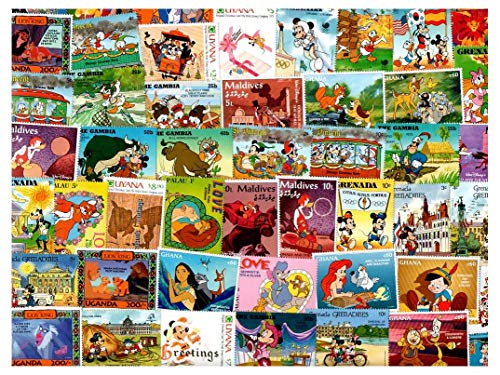 pghstamps Walt Disney 25 Colección de Diferentes Sellos para coleccionistas