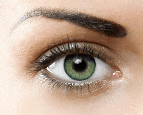 PHANTASY Eyes® HOLLYWOOD Lentillas de color natural (JADE GREEN) - 1 par (2 PIEZAS) - sin dioptrías + INCLUYE ESTUCHE GRATIS