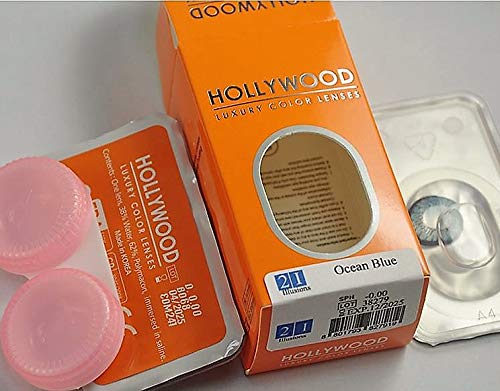 PHANTASY Eyes® HOLLYWOOD Lentillas de color natural (JADE GREEN) - 1 par (2 PIEZAS) - sin dioptrías + INCLUYE ESTUCHE GRATIS