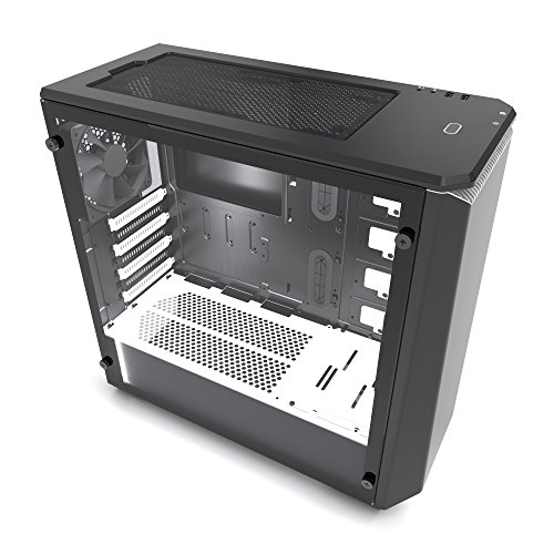 Phanteks - eclipse p400 midi- tower, tempered glass - negro/blanco