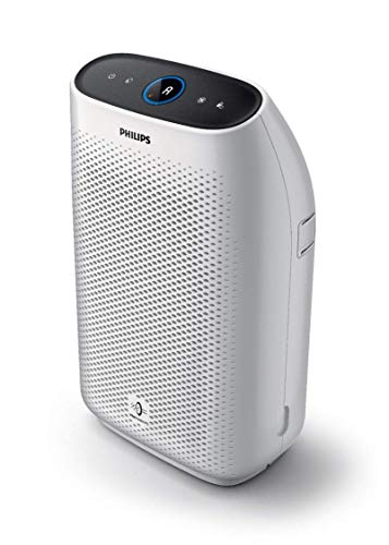 Philips Ac1215/10 Purificador Serie 1000 de Aire con Modo de detección Nocturna, Hasta 63 m², Interfaz de Usuario Táctil con Pantalla, Respuesta en Tiempo Real, Silencioso, Filtro Hepa Nanoprotect