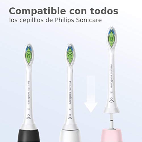 Philips HX6064/10 - Pack con 4 cabezales Optimal White para cepillos Sonicare, color blanco