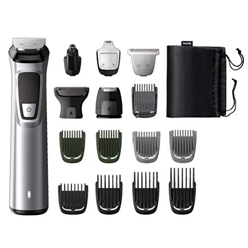 Philips Multigroom series 7000 MG7730/15 Recortadora Todo en Uno (16 en 1), Negro, Plateado