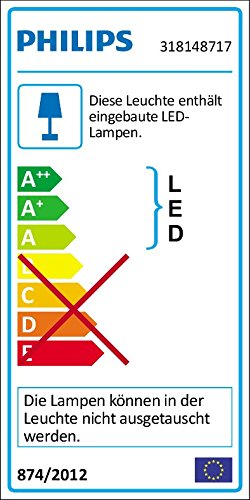 Philips MyLiving Twirly plafón LED luz blanca fría 4000K, 12W, 240V, gris