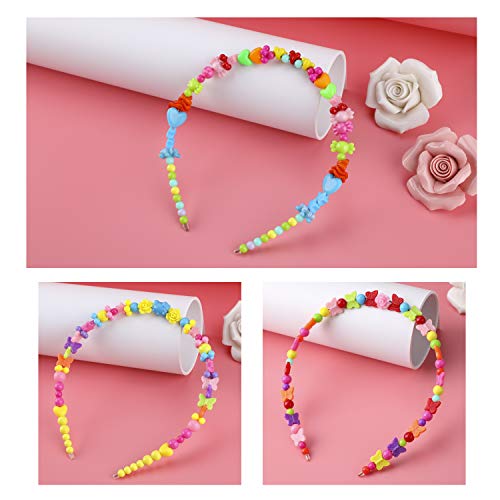 PHOGARY Niños Bricolaje Conjunto Juego(500 Piezas), Cuentas Coloridas para Hacer Joyas para Niños Pulseras De Bricolaje, Cuentas De Collares, Juego De Herramientas como Juego De Regalo para Niñas