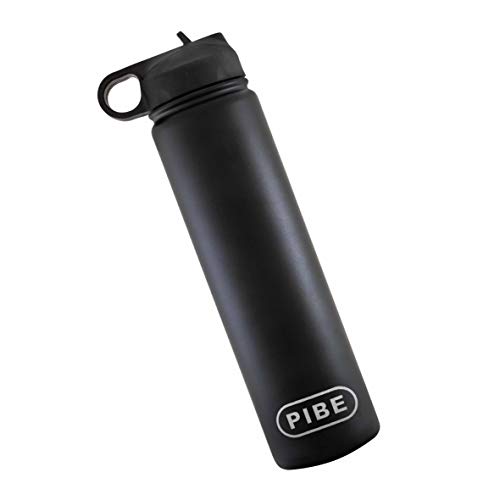 PIBE Cebador Mate para Yerba, Bombilla y Termo 750 Mililitros Acero Inoxidable Pack Autolimpieza