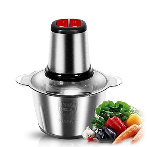 Picadoras de Carne Picadora Electrica, Picadora con 4 Cuchillas de acero inoxidable, Procesador de alimentos adecuado para Frutas, Verduras, Carne, Especias,3L