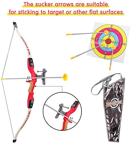 Pickwoo Juego de Arco y Flecha Archery 1/1.8 Arco para niños, Juego de Juego de Arco y Flecha para niños y niñas, Juego de Tiro con Arco para Principiantes con Objetivo, Arco de Caza para niños