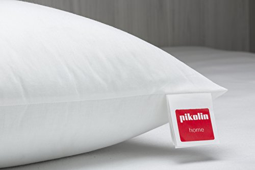 Pikolin Home - Almohada de fibra, antiácaros, funda 100% algodón, firmeza media, 40x80cm, altura 18cm (Todas las medidas)