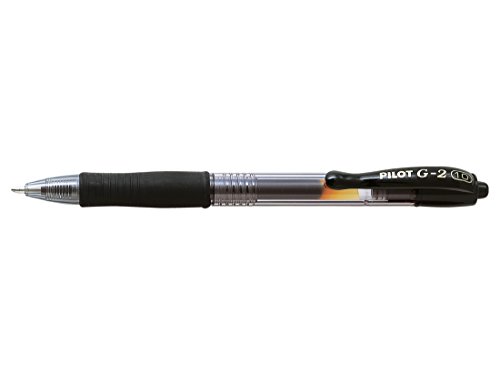 Pilot G2 - Bolígrafo roller retractable (tinta de gel, 3 unidades), color  negro