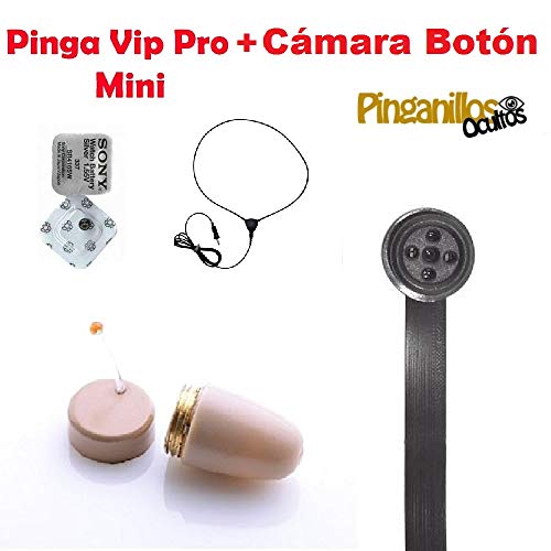Pinga VIP Pro Mini + Cámara Botón Espía WiFi (Carne)