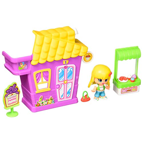 Pinypon- Minicasita Violeta con Tienda de Cupcakes (Famosa 700014333)