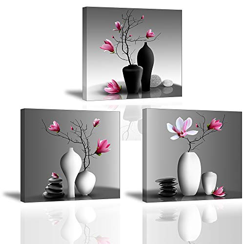 Piy Painting Cuadro en Lienzo en Orquidea Elegante La Flor Pinturas murales Decoración Impresiones de Lienzo Arte de Marco Listo para Colgar Sala de Estar Decoración 30x30cmx2.5cm