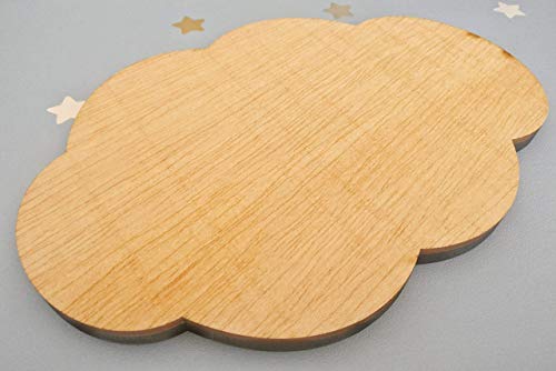 Placa cartel de madera en forma de nube personalizada con la frase que quieras, regalos originales y únicos, decoraciones de pared como póster/Adhesivo vinilo de pared para instalar fácilmente