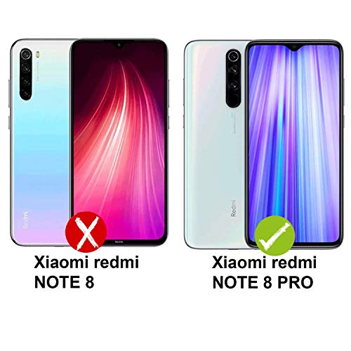 PLANETMOVIL Funda 360 Compatible con [ Xiaomi Redmi Note 8 Pro ] 6,53 Pulgadas Carcasa Doble Cara 360 de Silicona Delantera + Trasera TPU rigido Doble 100% Transparente Enteriza y Completa Full Body