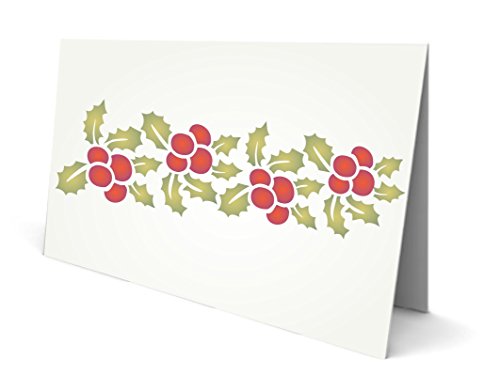 Plantilla reutilizable con diseño de huecos de Navidad