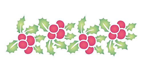 Plantilla reutilizable con diseño de huecos de Navidad