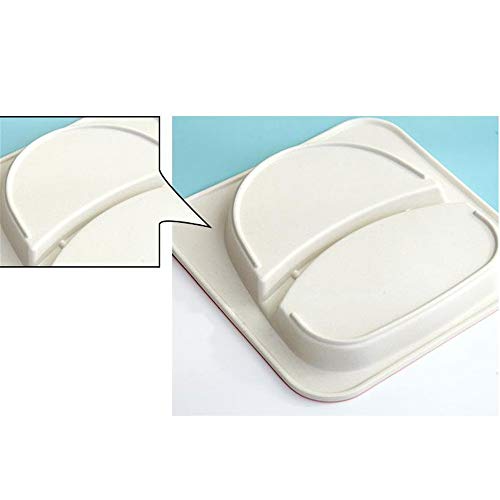 Plato de cena Paquete de caja de regalo Cat Printing 5pcs Juego de comedor for niños pequeños con plato, tazón, taza, plato dividido, cuchara y tenedor amarillo para uso doméstico y de hostelería