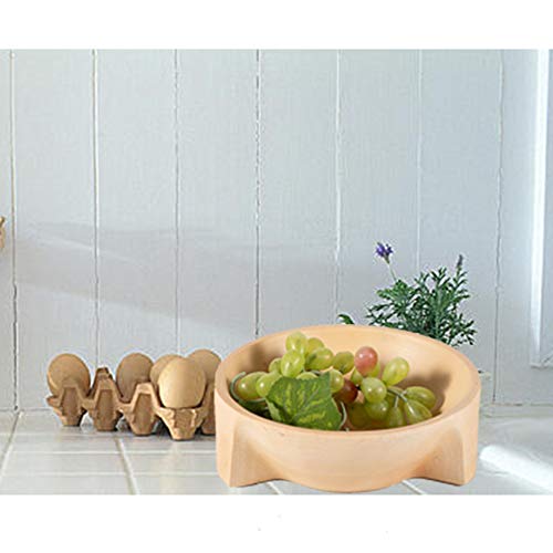 Plato de fruta de madera de mango, placa de almacenamiento de placa de golosina de nuez, accesorios para el hogar, adecuado para la sala de estar en el hogar, mesa de comedor, oficina, 2 piezas