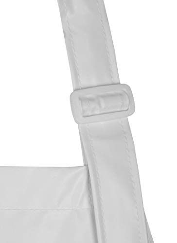 Plavitex - Delantal de goma (PVC, 120 x 120 cm), color blanco