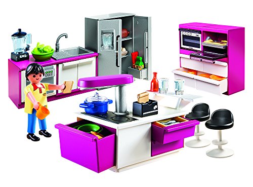 PLAYMOBIL Mansión Moderna Cocina de diseño Abierto, playset (5582)