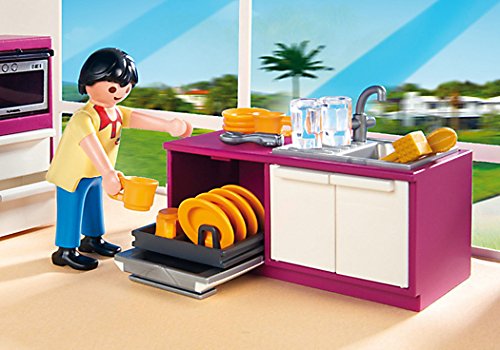 PLAYMOBIL Mansión Moderna Cocina de diseño Abierto, playset (5582)