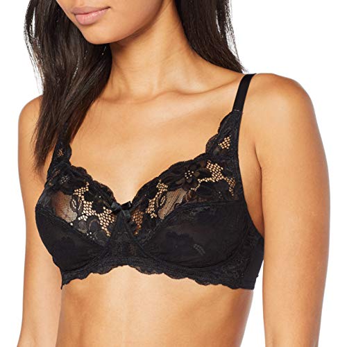 Playtex Soutien-Gorge Emboitant Sans Armature Essential Elegance Sujetador sin Aros, Negro (Noir 001), 95C para Mujer