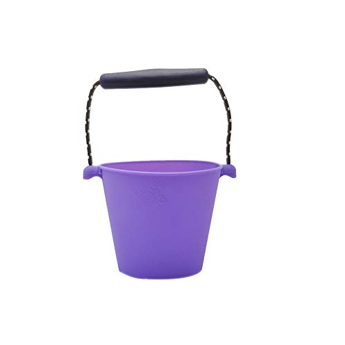 Plegable Ducha silicona para bebés Pour Summer Party Cubo portátil barril Juguetes Jugar portátil Cubo Cubo para niños púrpura Niños