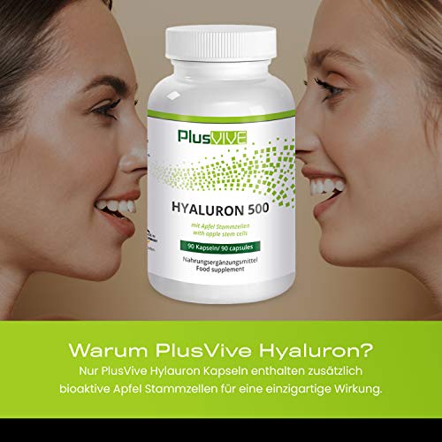 Plusvive - Ácido hialurónico con células madre de manzana (500 mg)