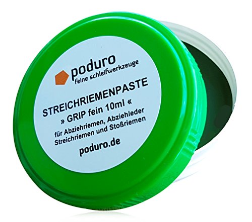 Poduro Grip - Pasta para afilado / afilar cuchillas / para las correas de cuero / Strop Pasta