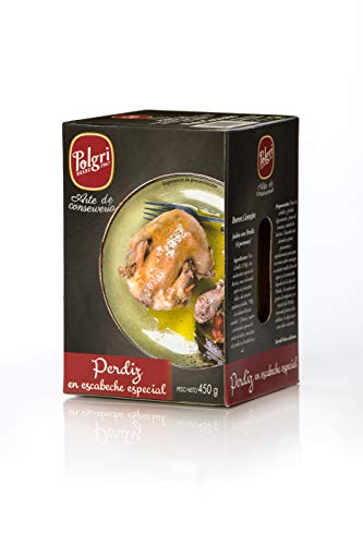 Polgri - Perdiz en Escabeche Especial 450 g | Perdiz Escabeche | Lata Oval Estuchada