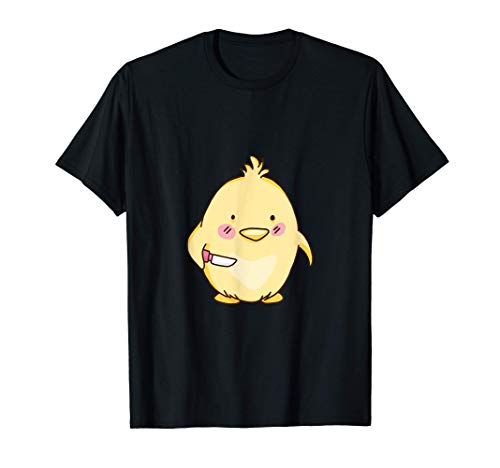 Pollo dulce Pollitos de pollo Con un cuchillo Camiseta