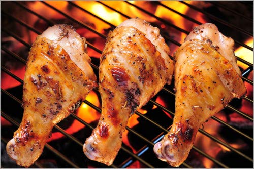 Posterlounge Cuadro de PVC 180 x 120 cm: Chicken Grill de Editors Choice