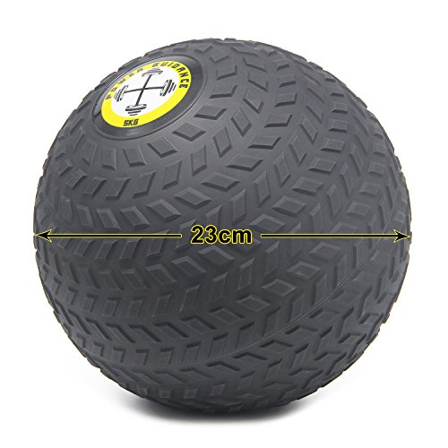 POWER GUIDANCE Slam Ball Balón Medicinal Antideslizante Ideal para los Ejercicios de Functional Fitness - 8kg