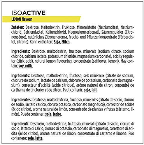 PowerBar Isoactive Lemon 1320g - Bebida Deportiva Isotónica - 5 Electrolitos + C2MAX